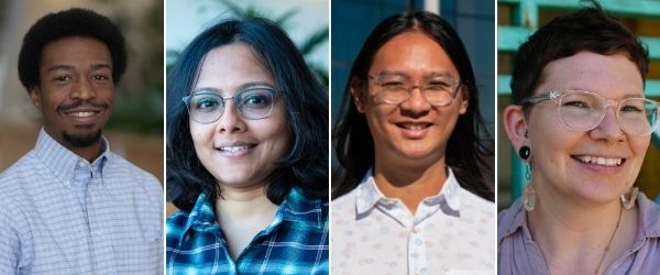 From left to right, the CSTM Co-Chairs: Kevin Cox, PhD, Thiya Mukherjee, PhD, Kong Wong, PhD, and Jasmine Zenderland